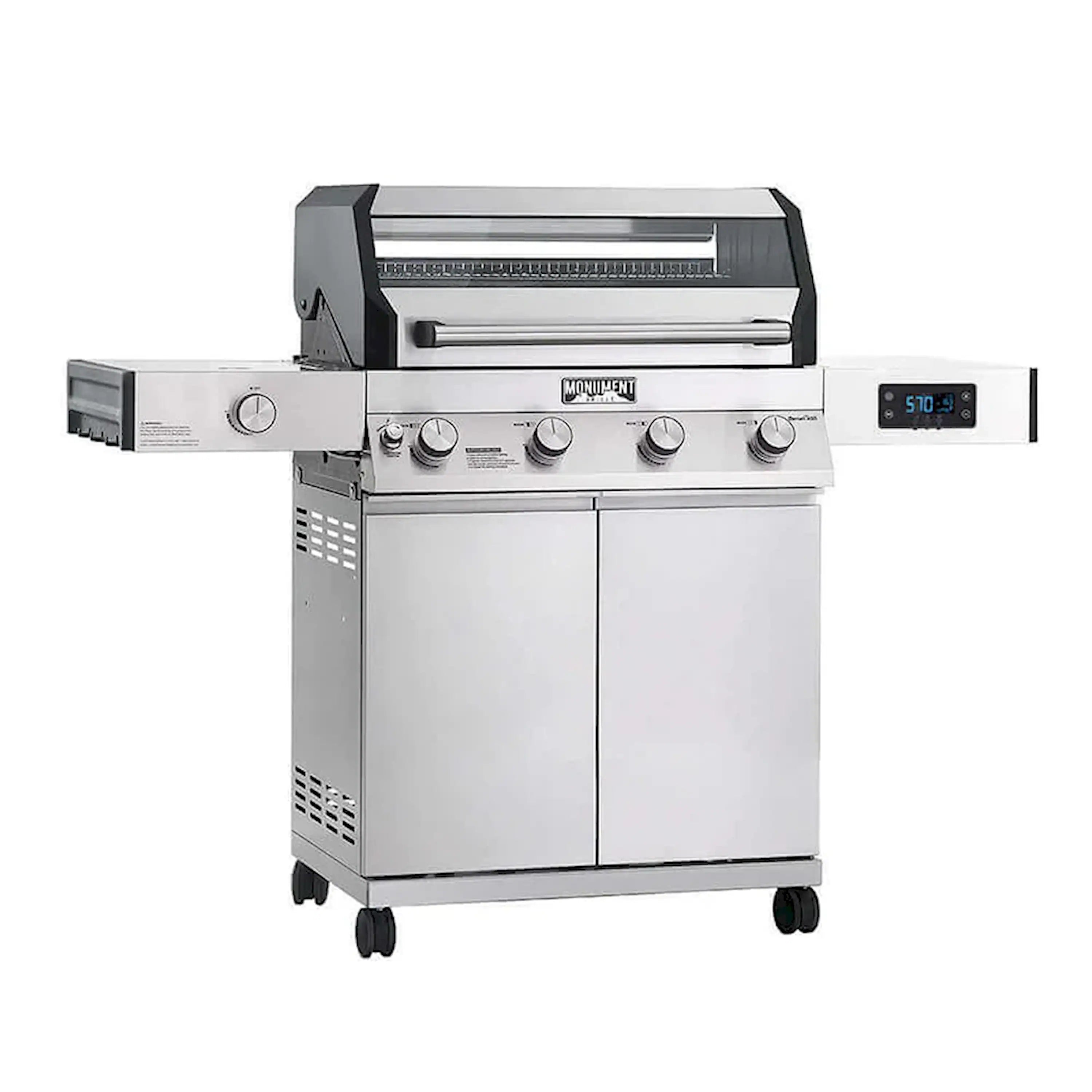 Monument Denali Smart Tech Propane Gas Grill in Stainless Steel (D405)