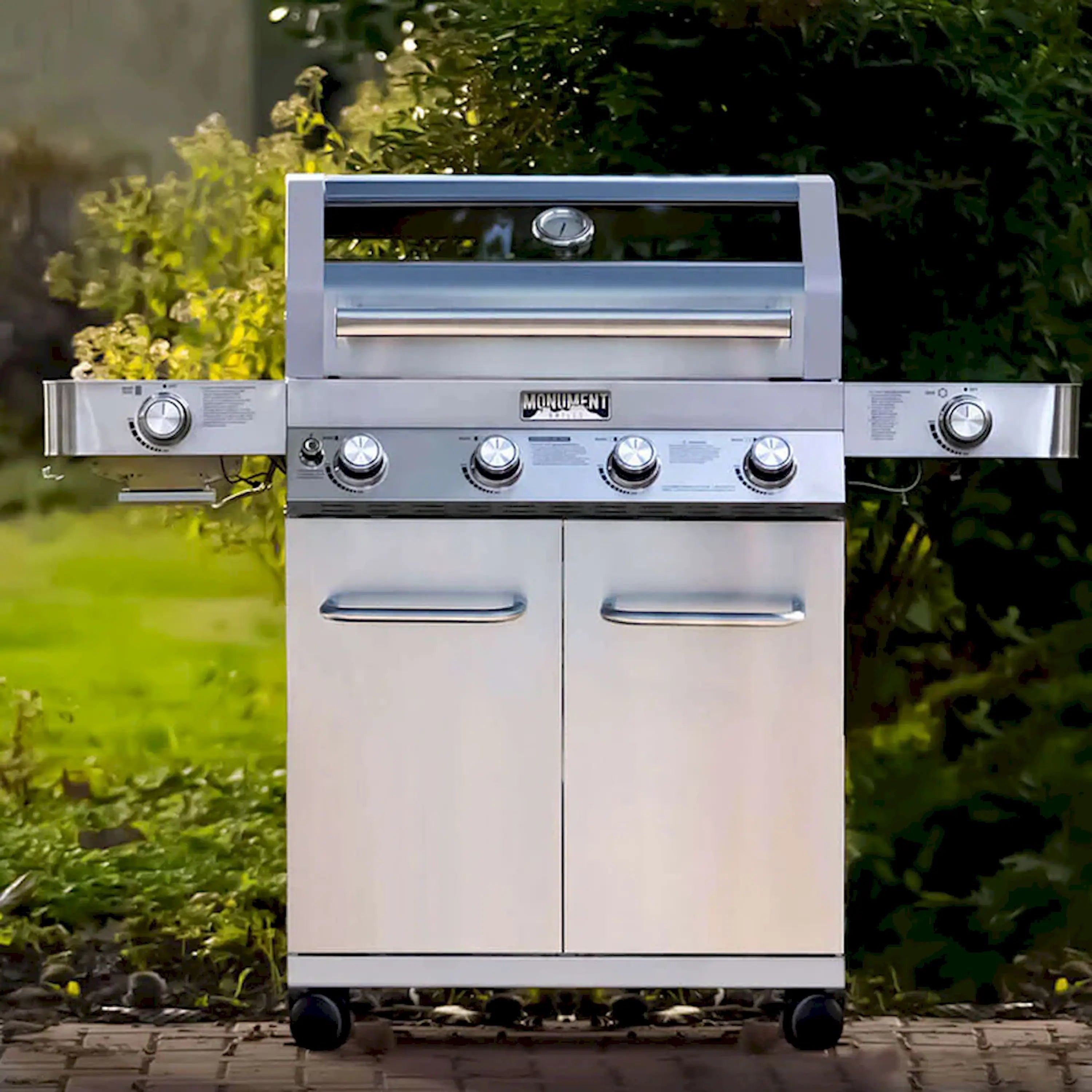 Monument Classic Infrared Propane Gas Grill in Stainless Steel with 4 Burners (35633)