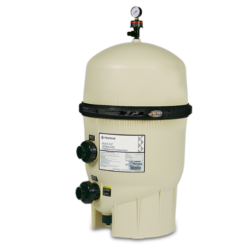 Pentair | 188592 | Quad D.E. Cartridge Style Pool Filter | 60 Sq Ft | 120 GPM