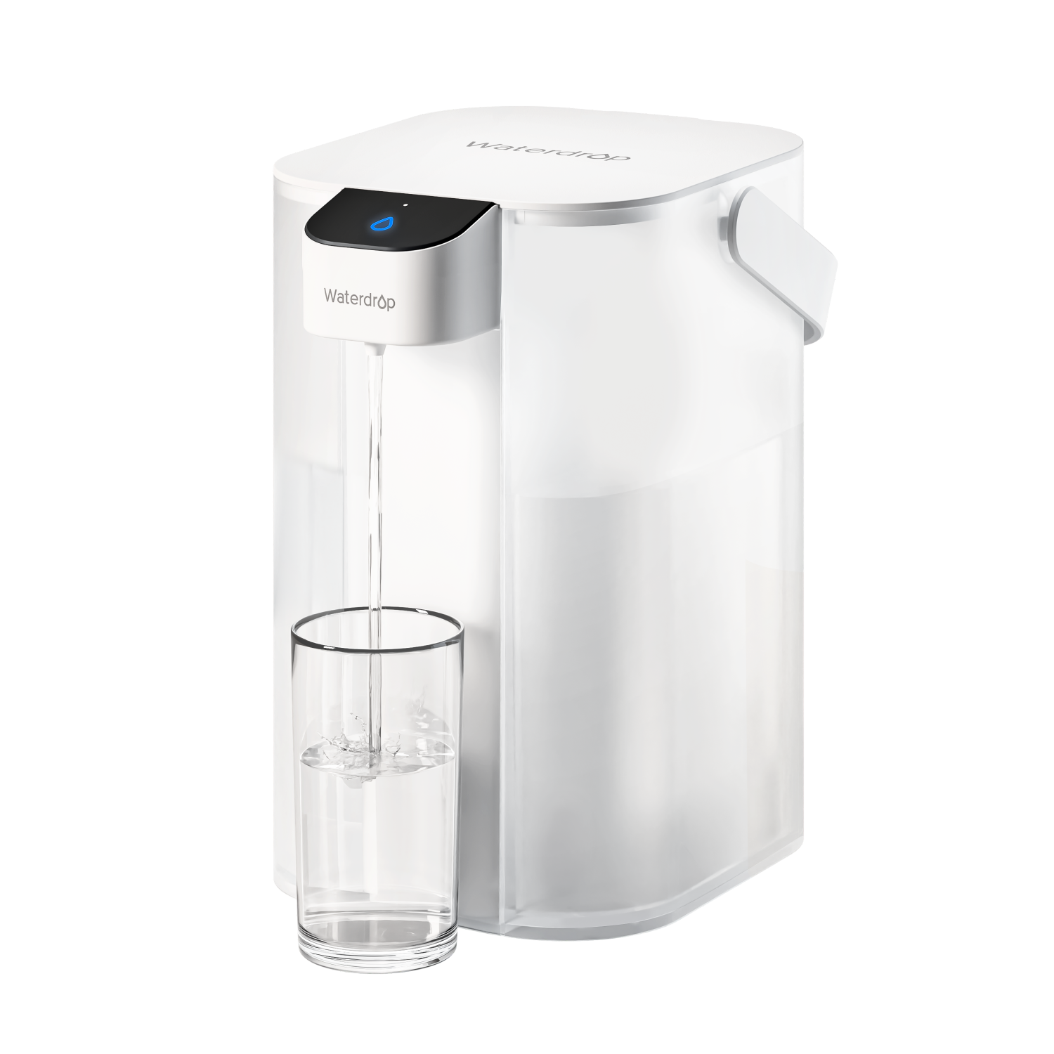 Waterdrop Electric Water Filter Pitcher, Reduce 99.6% of Lead and 45+ Impurities, 200-Gallon Rechargeable Water Dispenser, Instant 15-Cup Countertop System, NSF/ANSI 401&53&42&372, NOT Reduce TDS