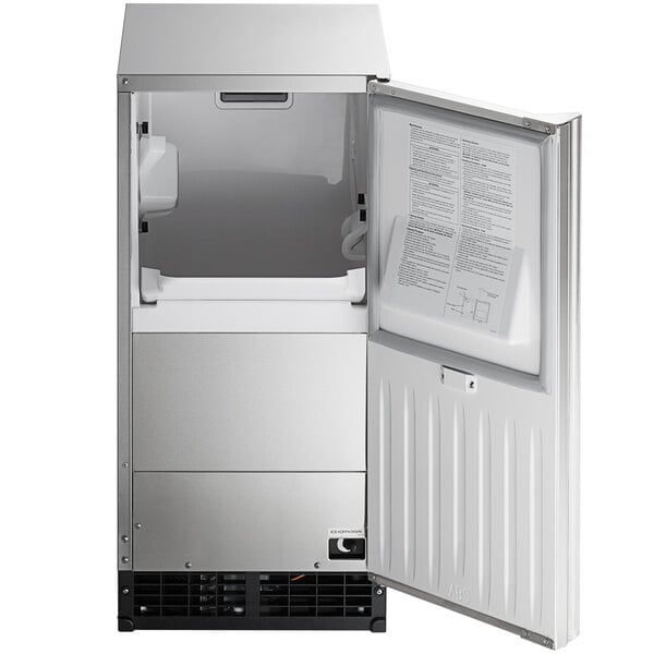 Hoshizaki AM-50BAJ-DS 14 7/8" Custom Cabinet Air Cooled Undercounter Top Hat Cube Ice Machine - 51 lb.