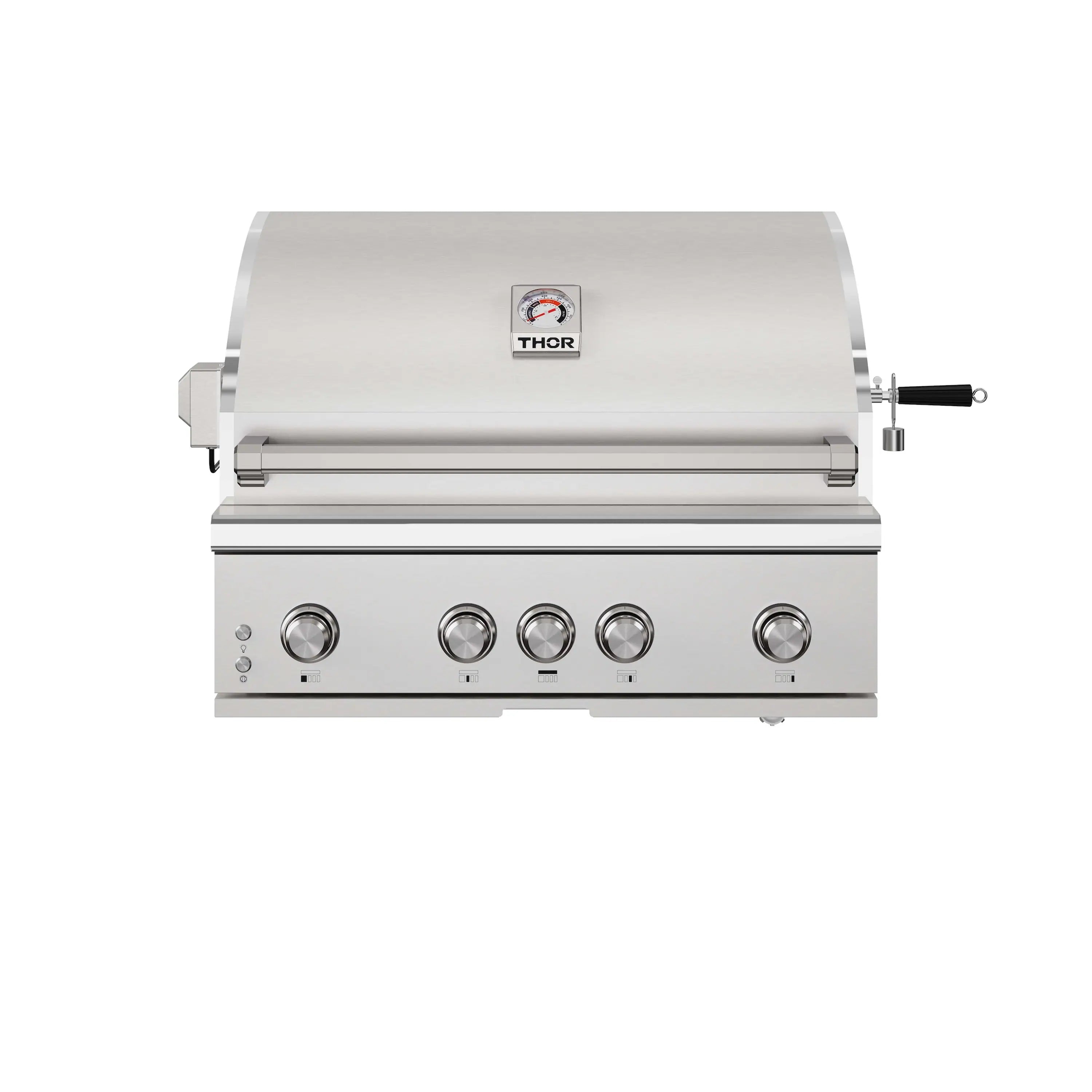 Thor Kitchen 36-Inch Professional Built in Liquid Propane Gas BBQ Grill in Stainless Steel (TPG3601-G)