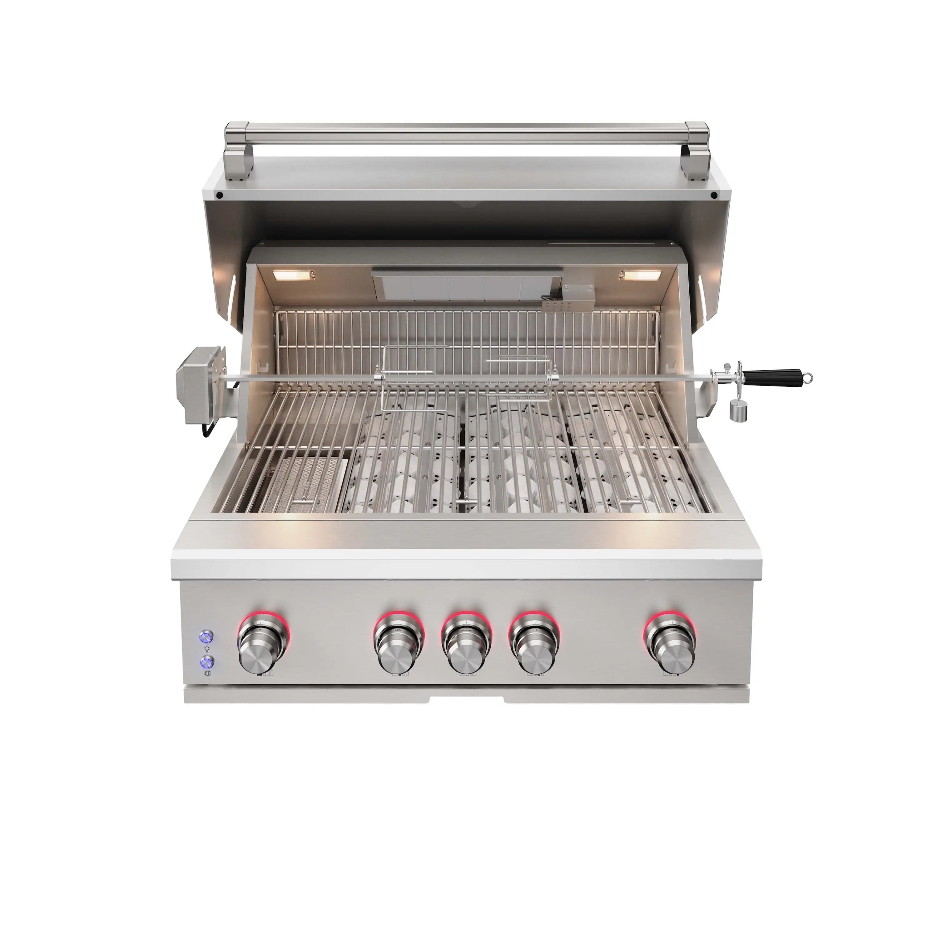 Thor Kitchen 36-Inch Professional Built in Liquid Propane Gas BBQ Grill in Stainless Steel (TPG3601-G)