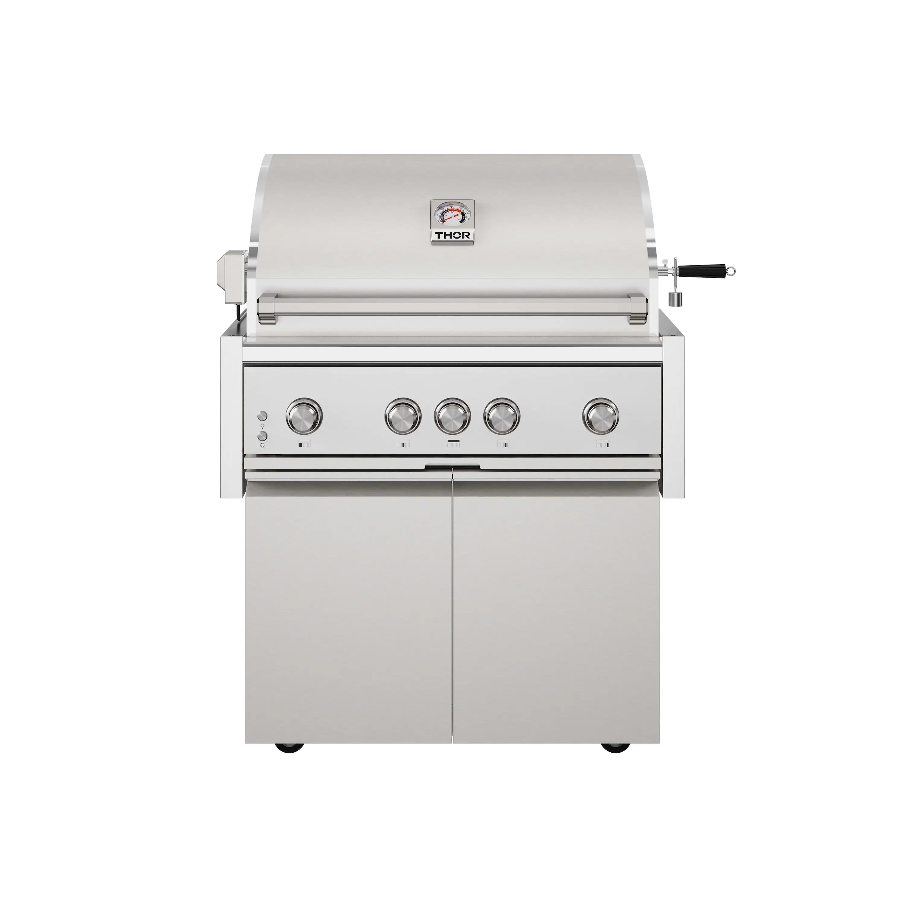 Thor Kitchen 36-Inch Professional Freestanding Liquid Propane Gas BBQ Grill in Stainless Steel (TPG3601)