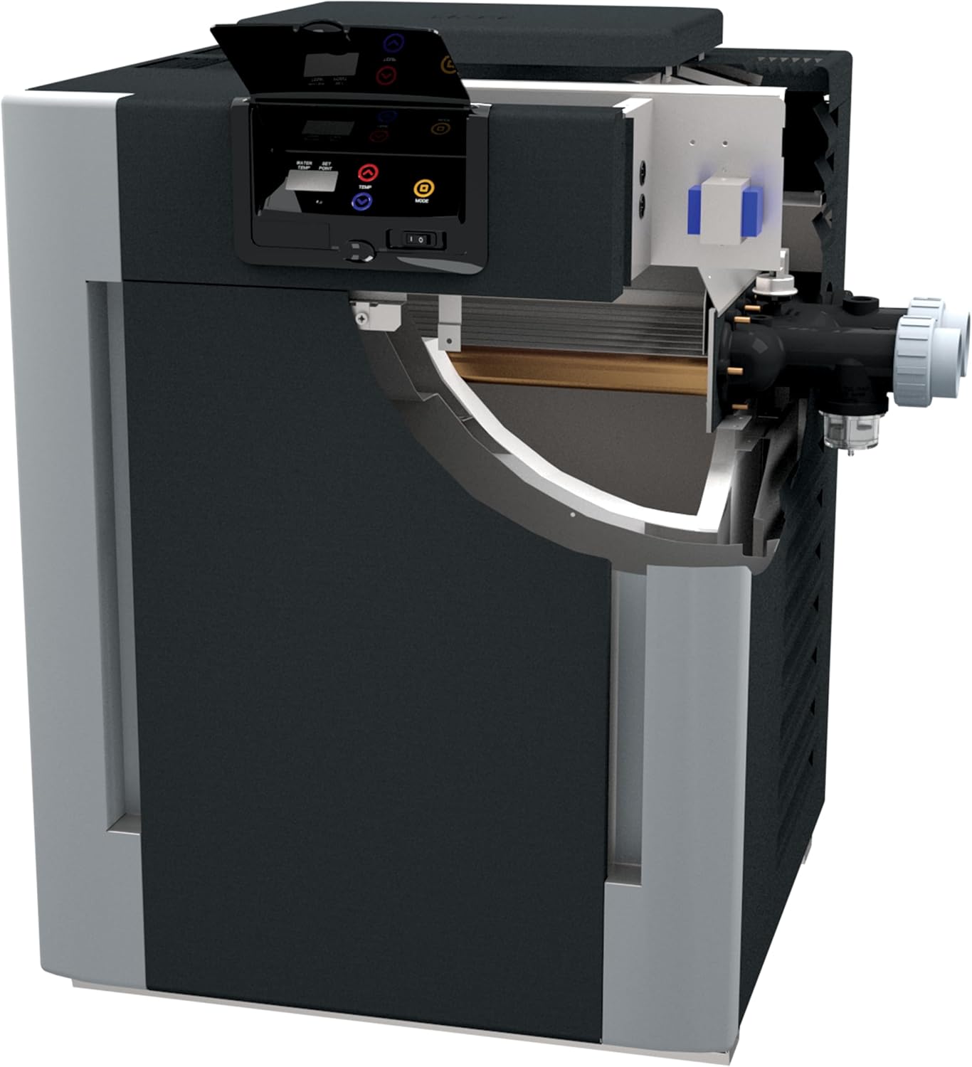 Raypak I 009232 I Digital Propane Gas Pool Heater High Altitude 3000-5000 ft. Elevation I Electronic Ignition (266K BTU)