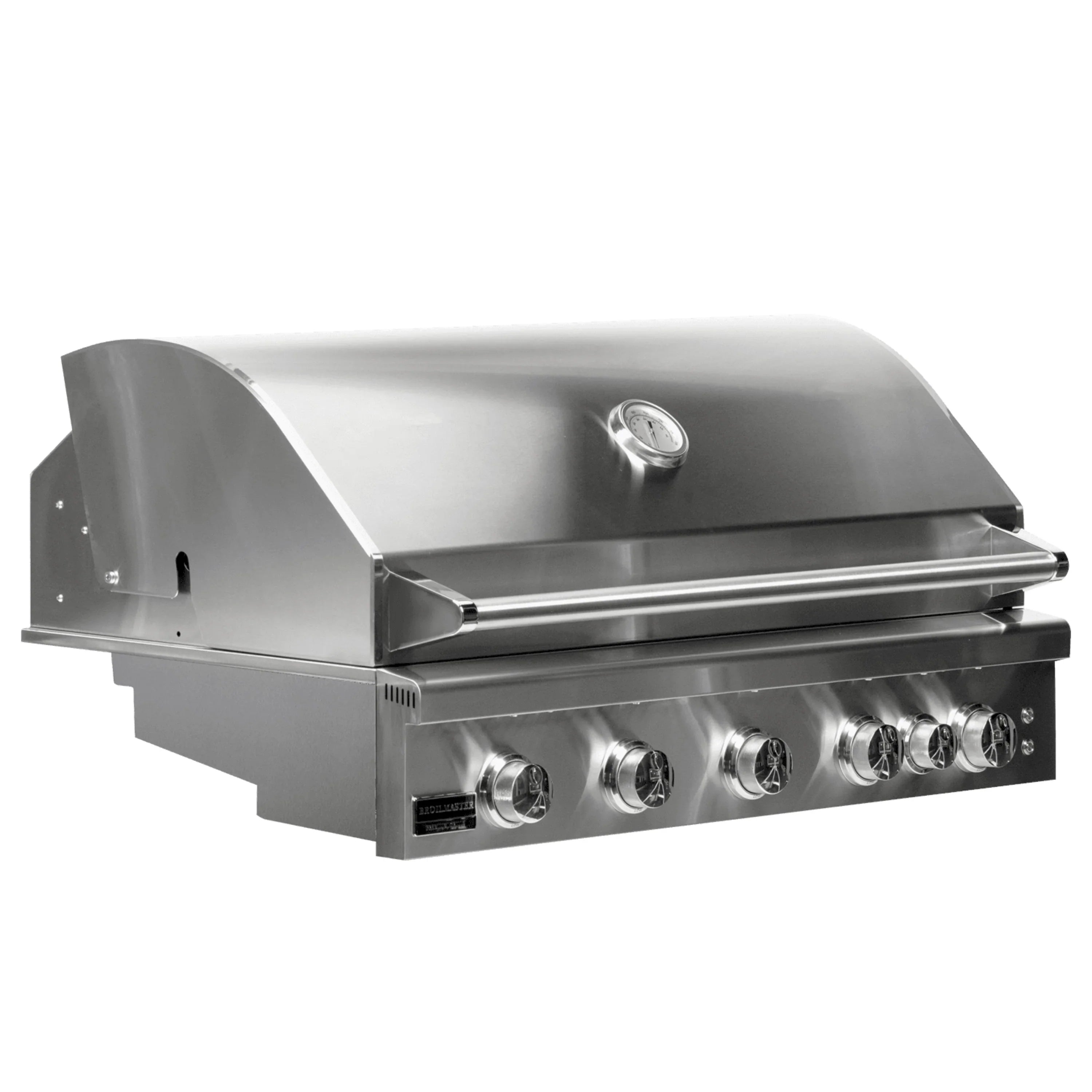 Broilmaster 40-Inch 5-Burner Premium Natural Gas Grill and Grill Cart in Stainless Steel