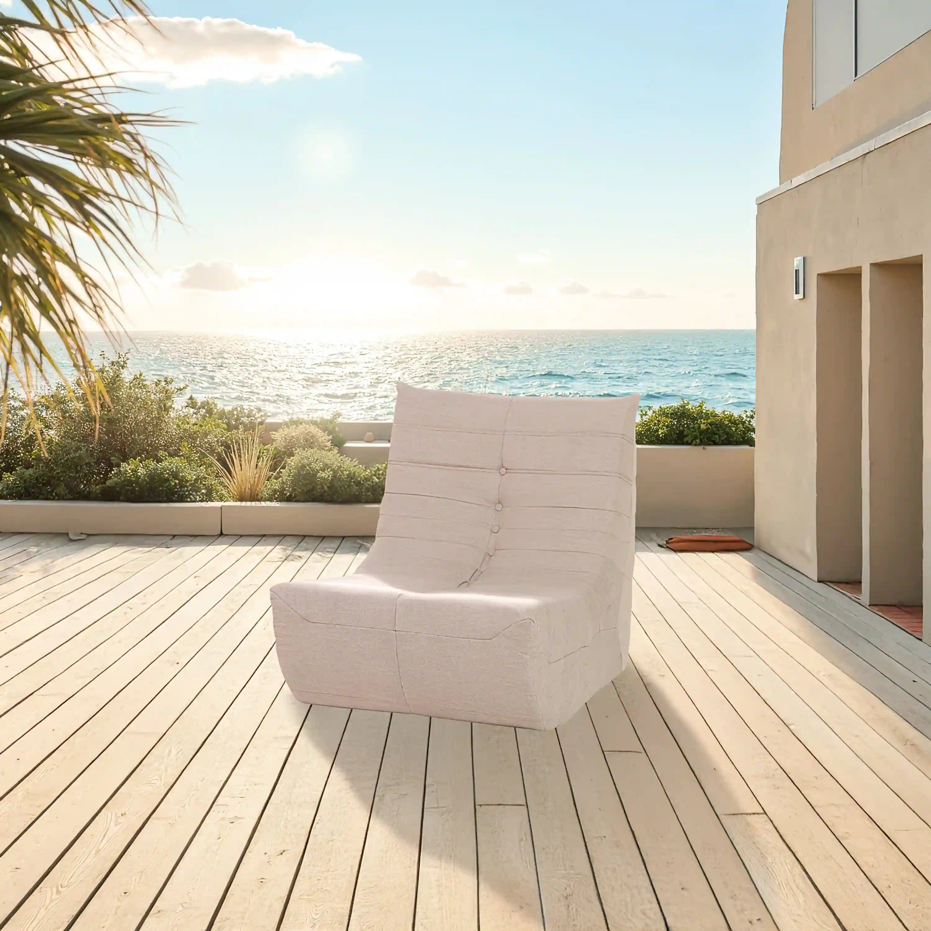Deko Living Brown Outdoor Compressed Foam Chair (COP30119LST)