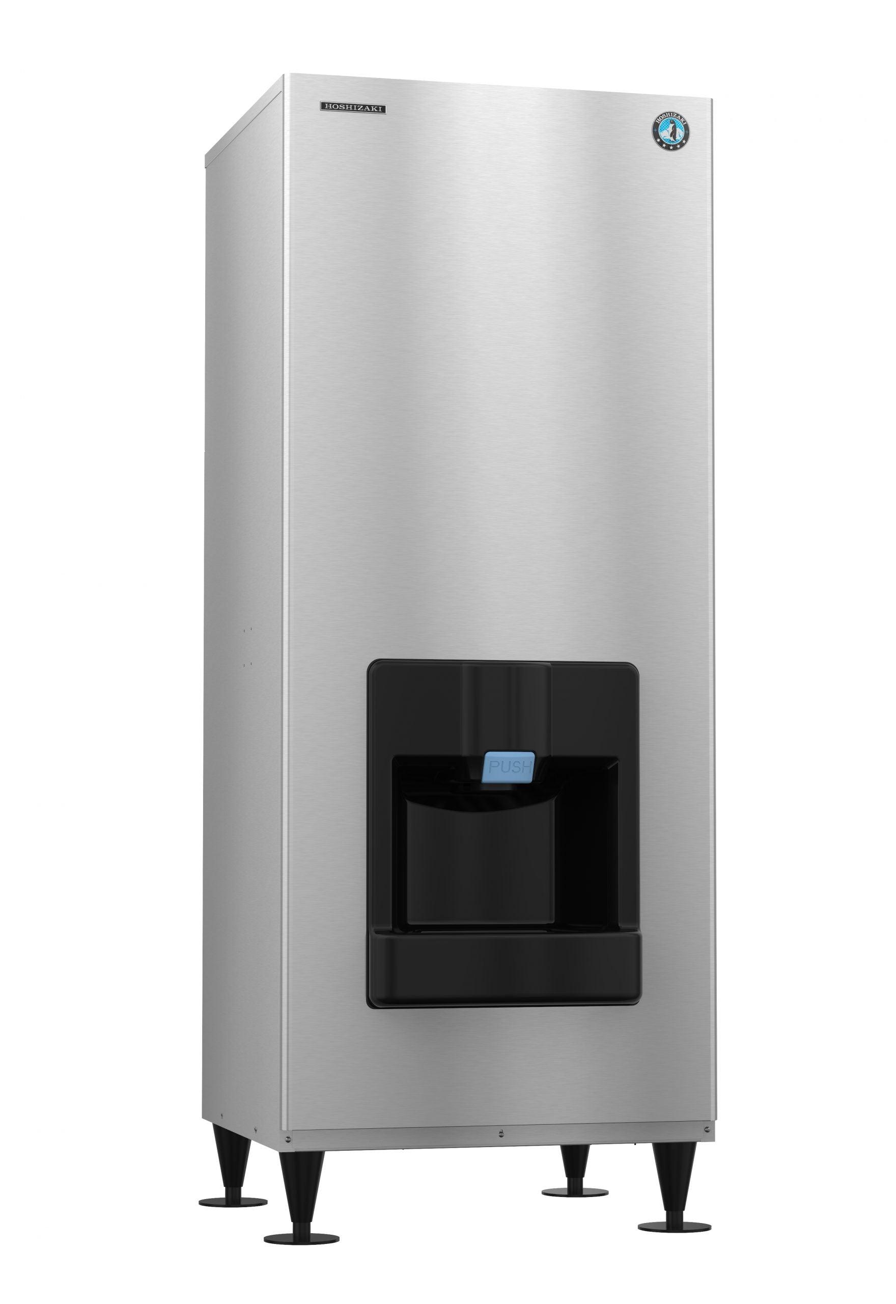 Hoshizaki DKM-500BWJ Water-cooled Ice Maker Dispenser Crescent Cubes Floor Model 540 Lb/Day