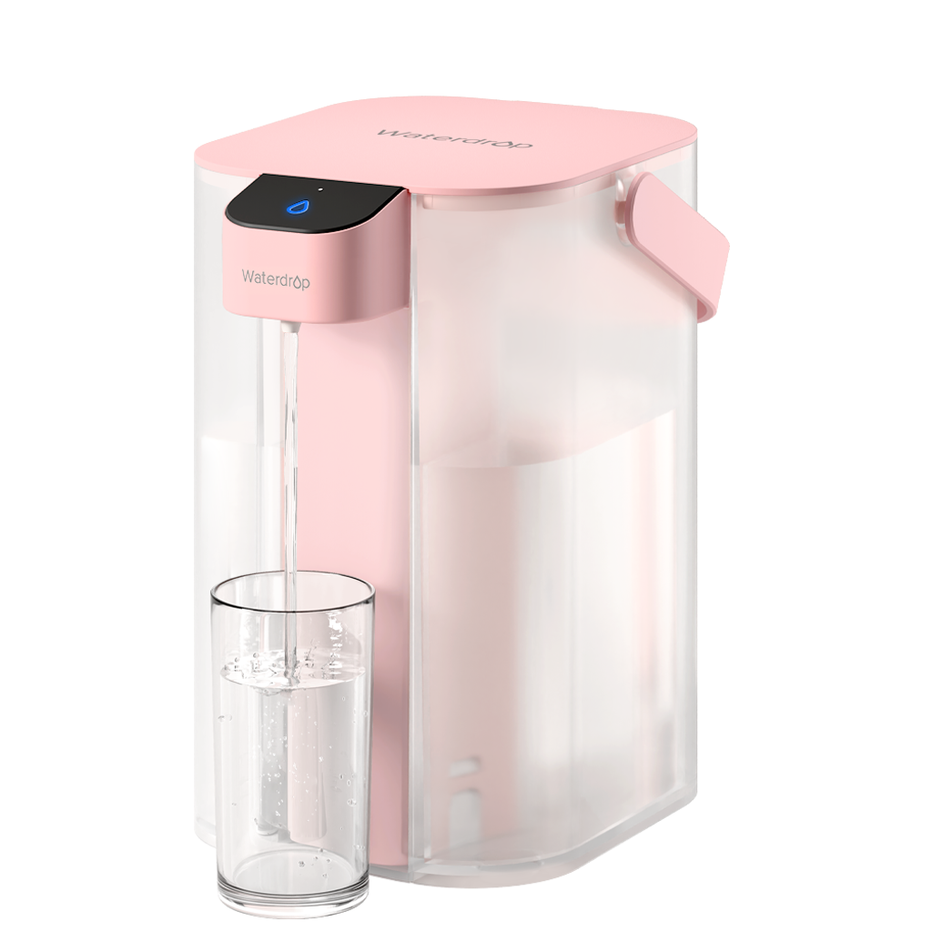 Waterdrop Electric Water Filter Pitcher, Reduce 99.6% of Lead and 45+ Impurities, 200-Gallon Rechargeable Water Dispenser, Instant 15-Cup Countertop System, NSF/ANSI 401&53&42&372, NOT Reduce TDS