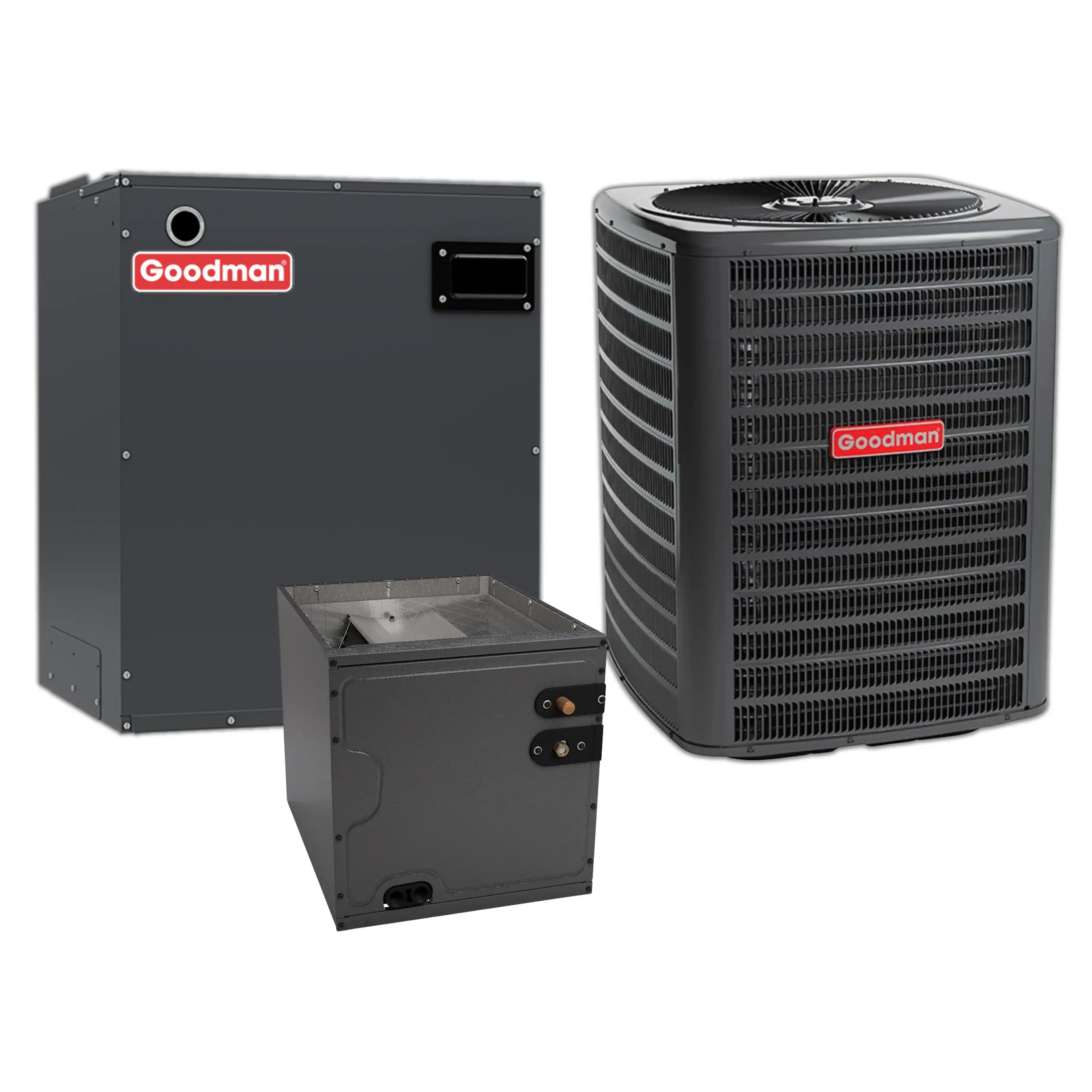 Goodman 2.0 Ton 13.4 SEER2 Central Air Conditioner and Air Handler and Evaporator Coil
