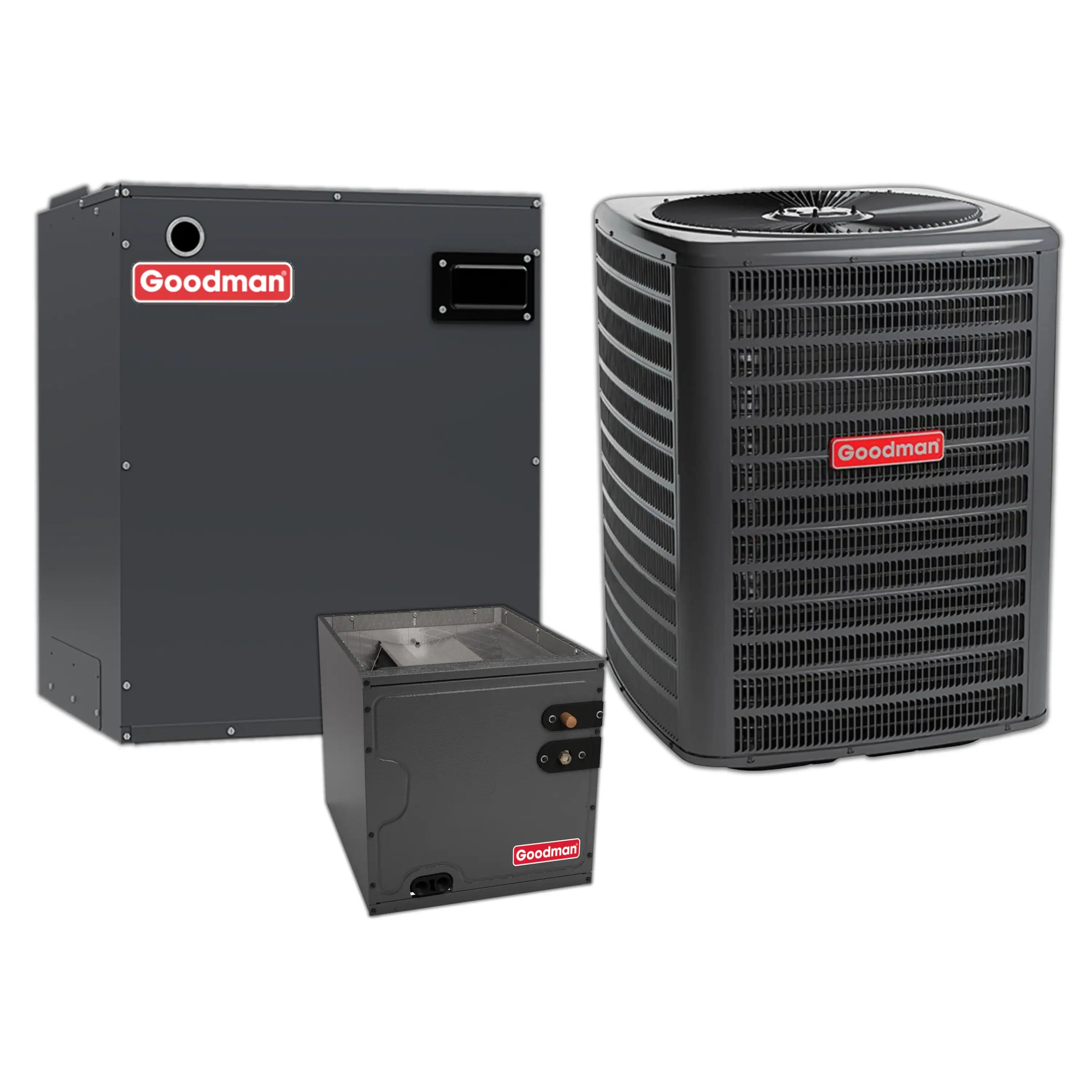 Goodman 1.5 Ton 14.3 SEER2 Central Air Conditioner and Air Handler and Evaporator Coil