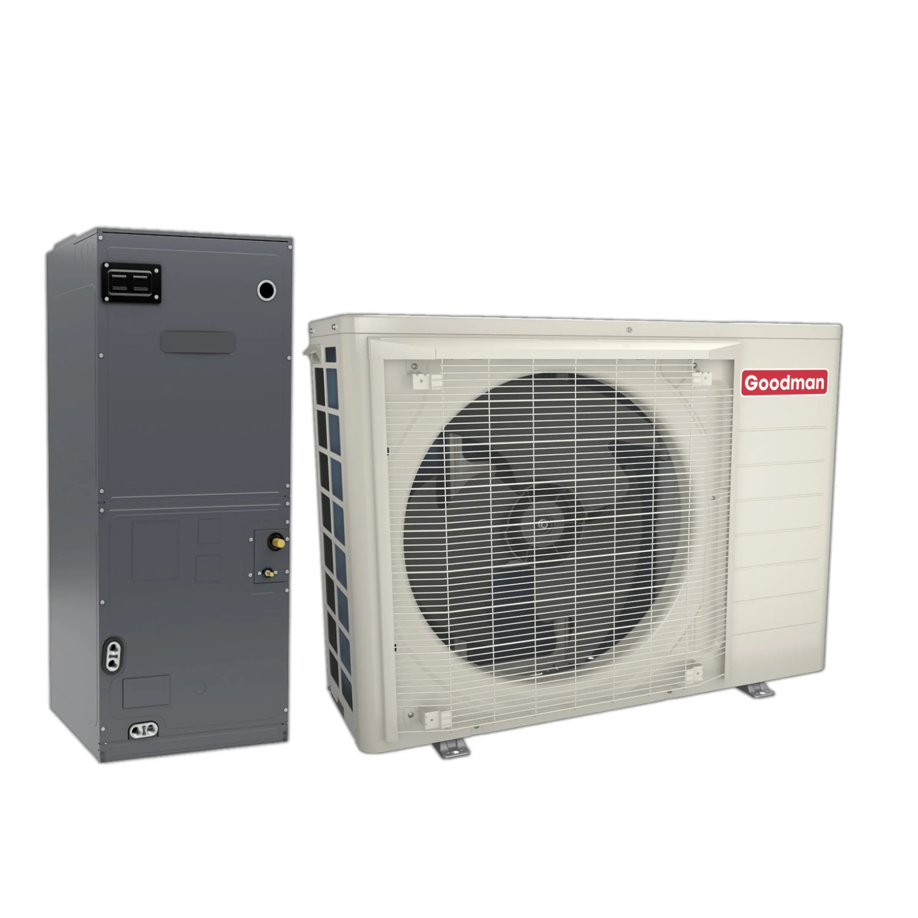 Goodman 3 Ton 16.2 SEER2 Central Air Conditioner Condenser with Multi-Position Variable Speed Air Handler