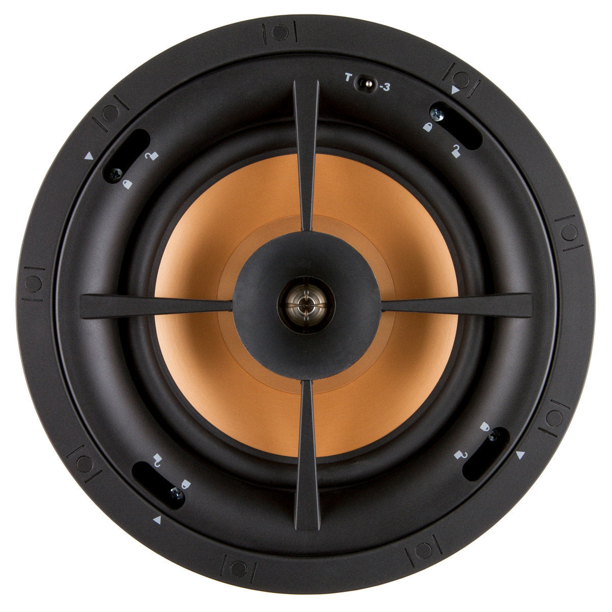 Klipsch PRO-180RPC 8"200 Watts Home Audio In-Ceiling With Speaker White Paintable Grille (Each)