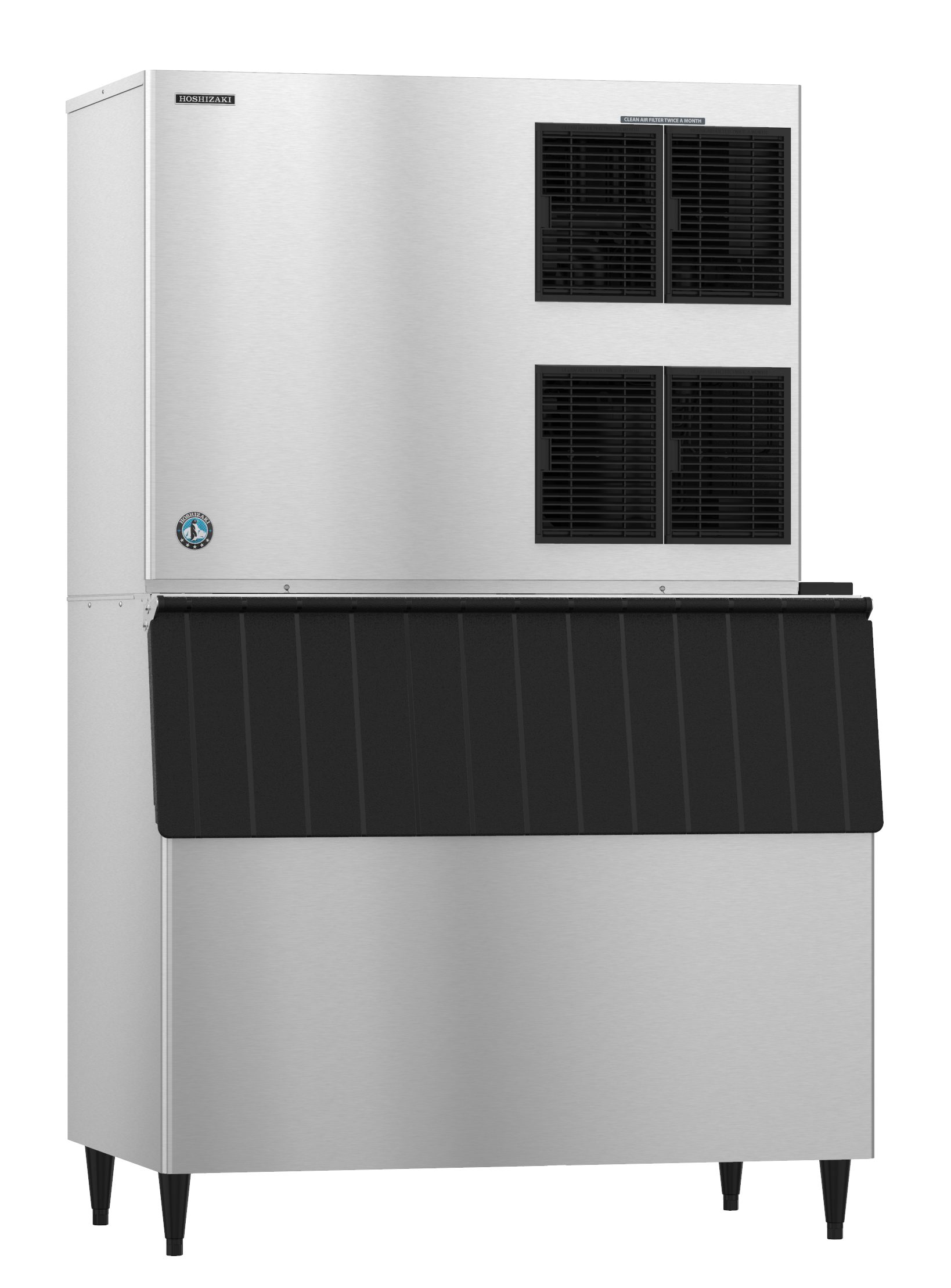 Hoshizaki KM-1900SAJ Cube-Style Air-Cooled Ice Maker Crescent Cube 1875 Lb/Day
