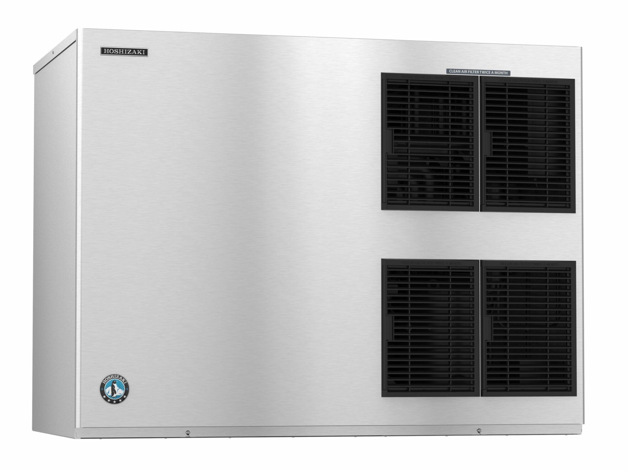Hoshizaki KM-1900SAJ3 Air-cooled Ice Maker Crescent Cubes Stackable 1865 Lb/Day