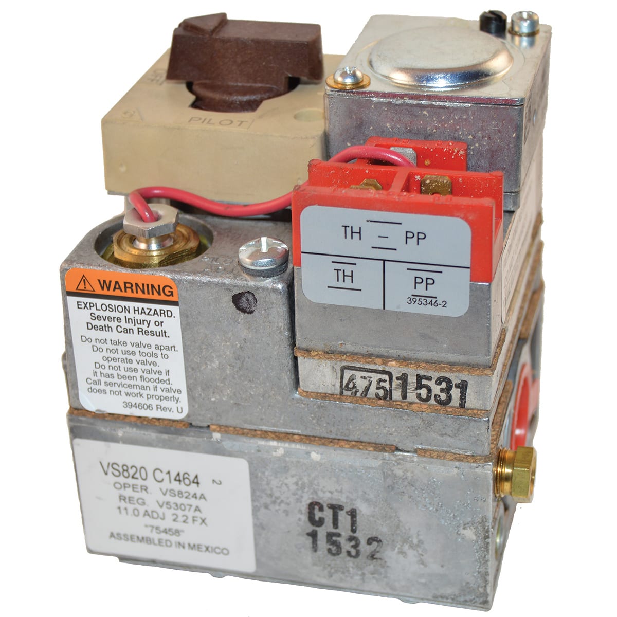 Pentair | 075458 | Propane Gas Millivolt Gas Valve | MiniMax Plus Heater 150–400