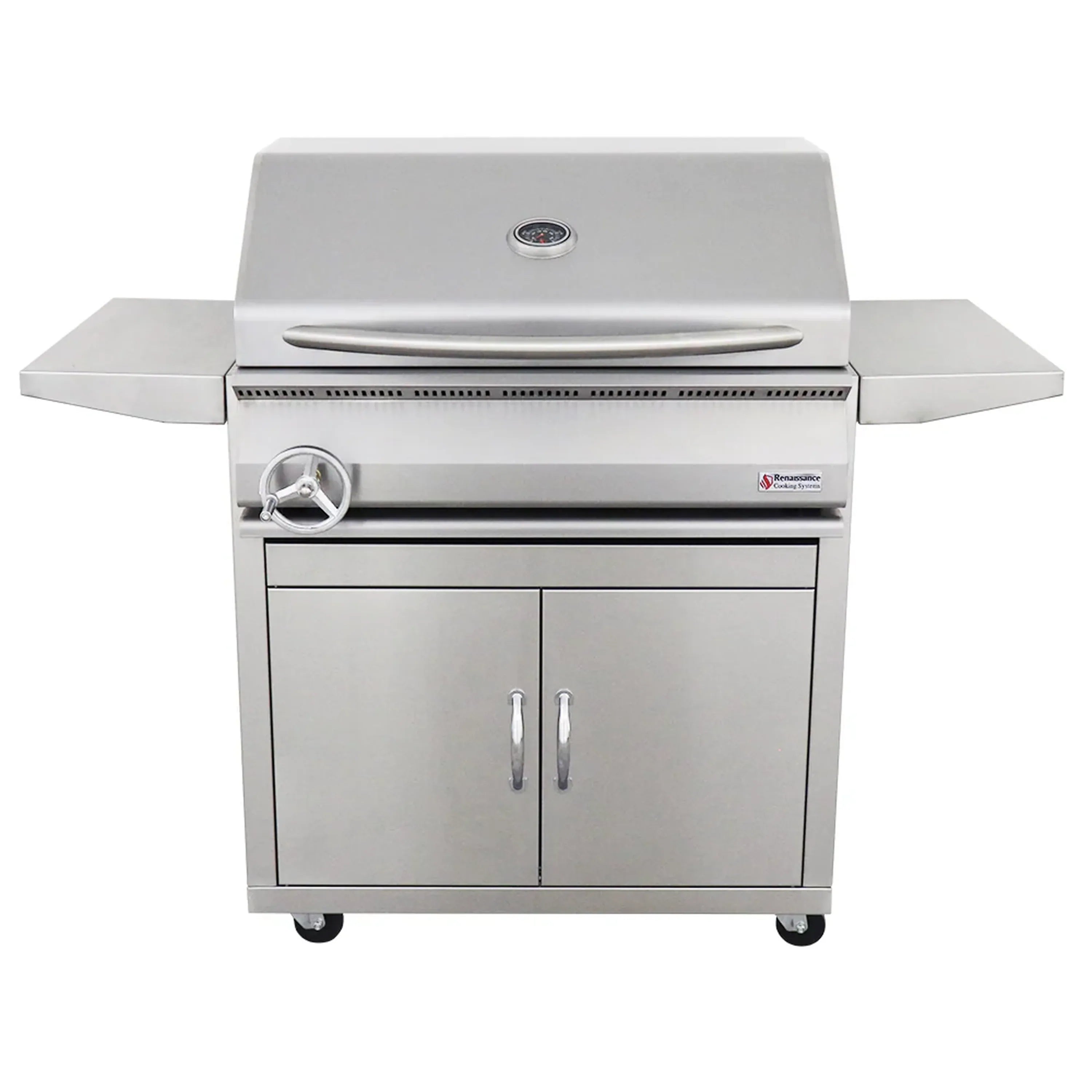 Renaissance Premier 32-Inch Charcoal Grill w/ Cart (RJCC32A CK)