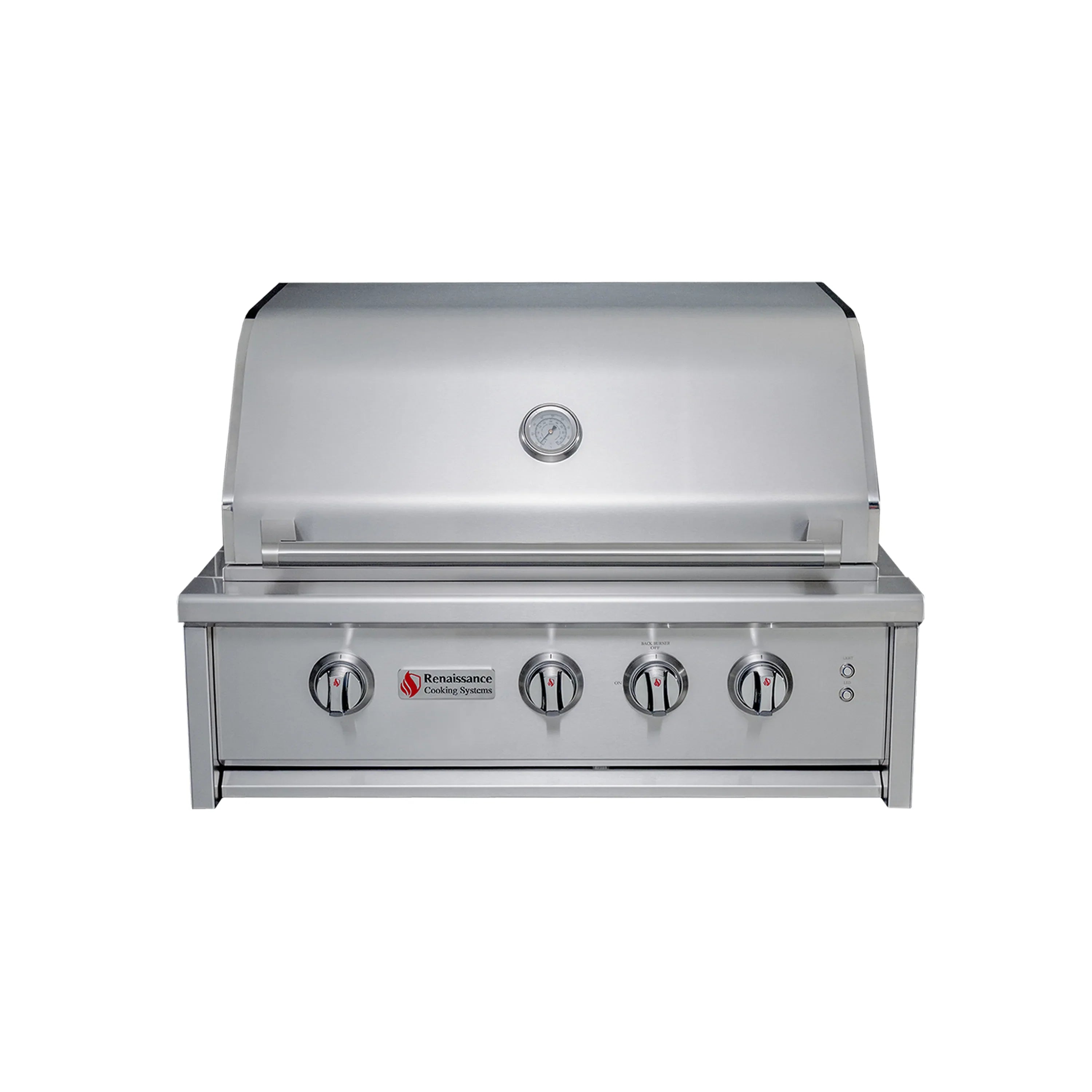 Renaissance Cutlass Elite 30-Inch Natural Gas Grill in Stainless Steel w/ Rear Burner & Color Changing LEDs (CEG30)