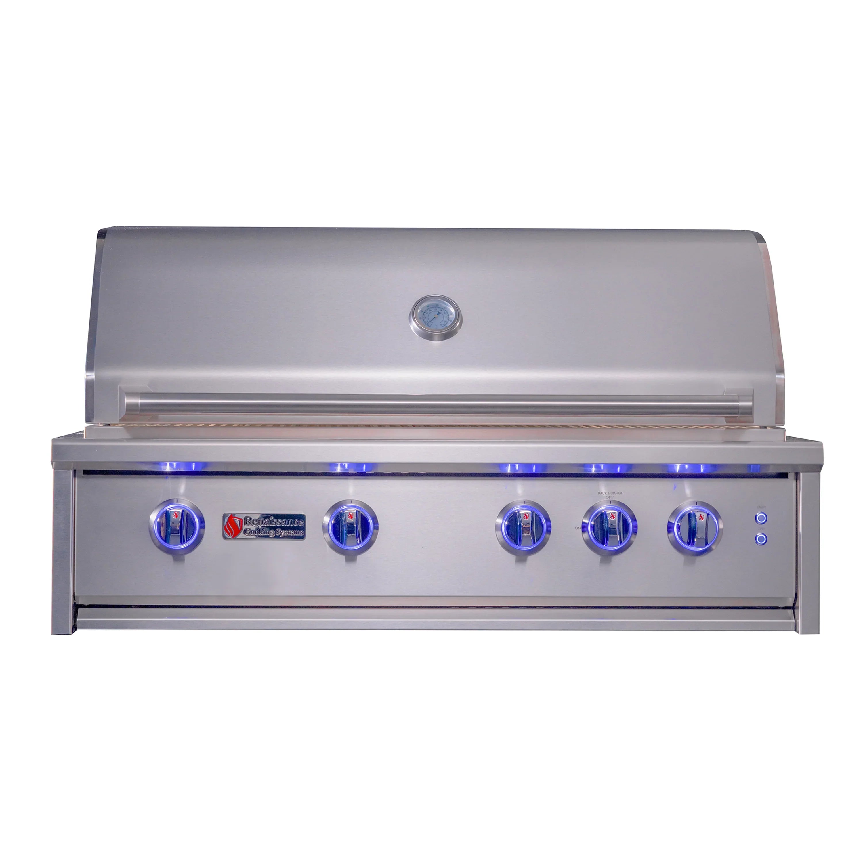 Renaissance Cutlass Elite 38-Inch Propane Gas Grill w/ Rear Burner & Color Changing LEDs (CEG38 LP)