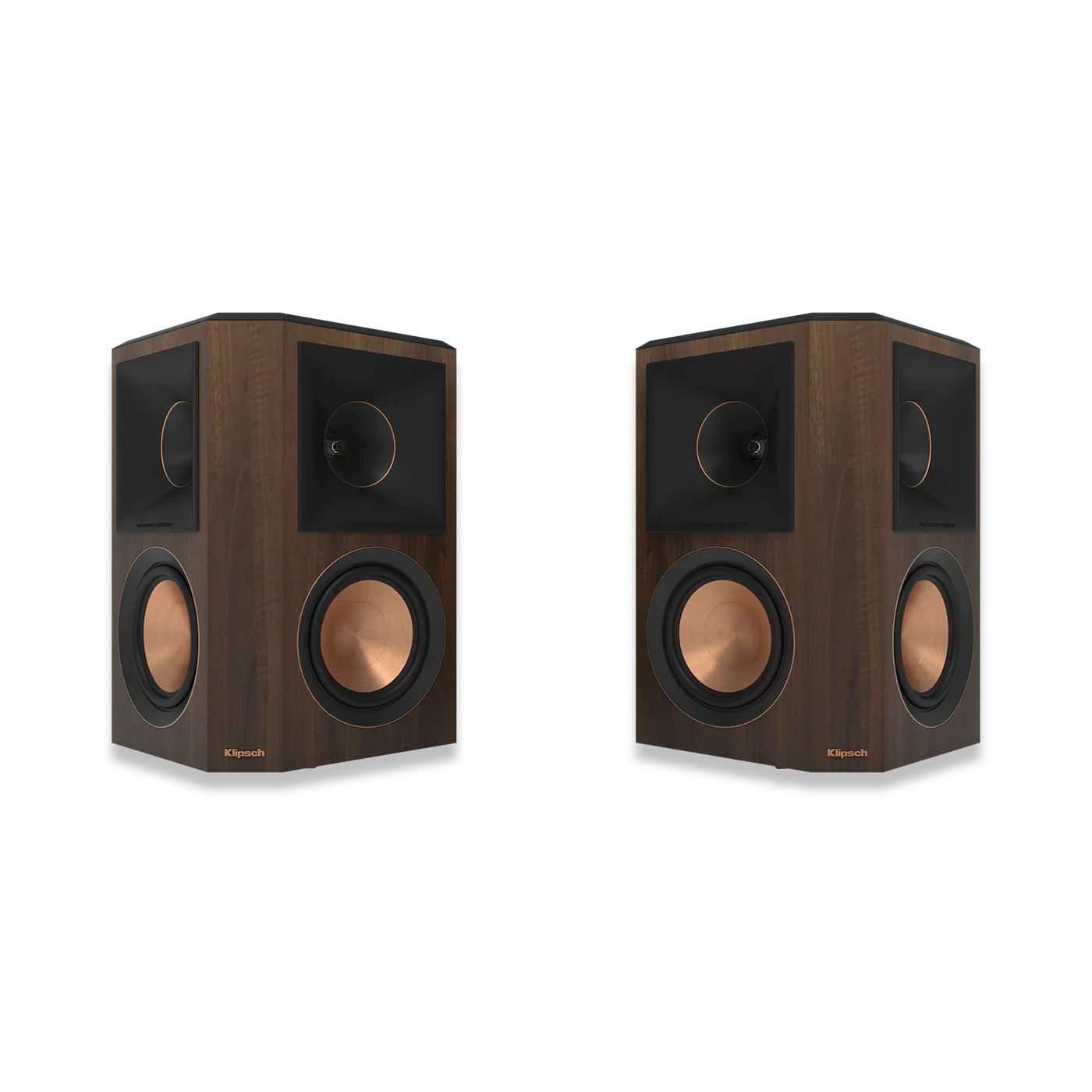 Klipsch Reference Premiere RP-502S II 8 Ohm 400W 5.25" On Wall Surround Sound Speakers (Walnut)