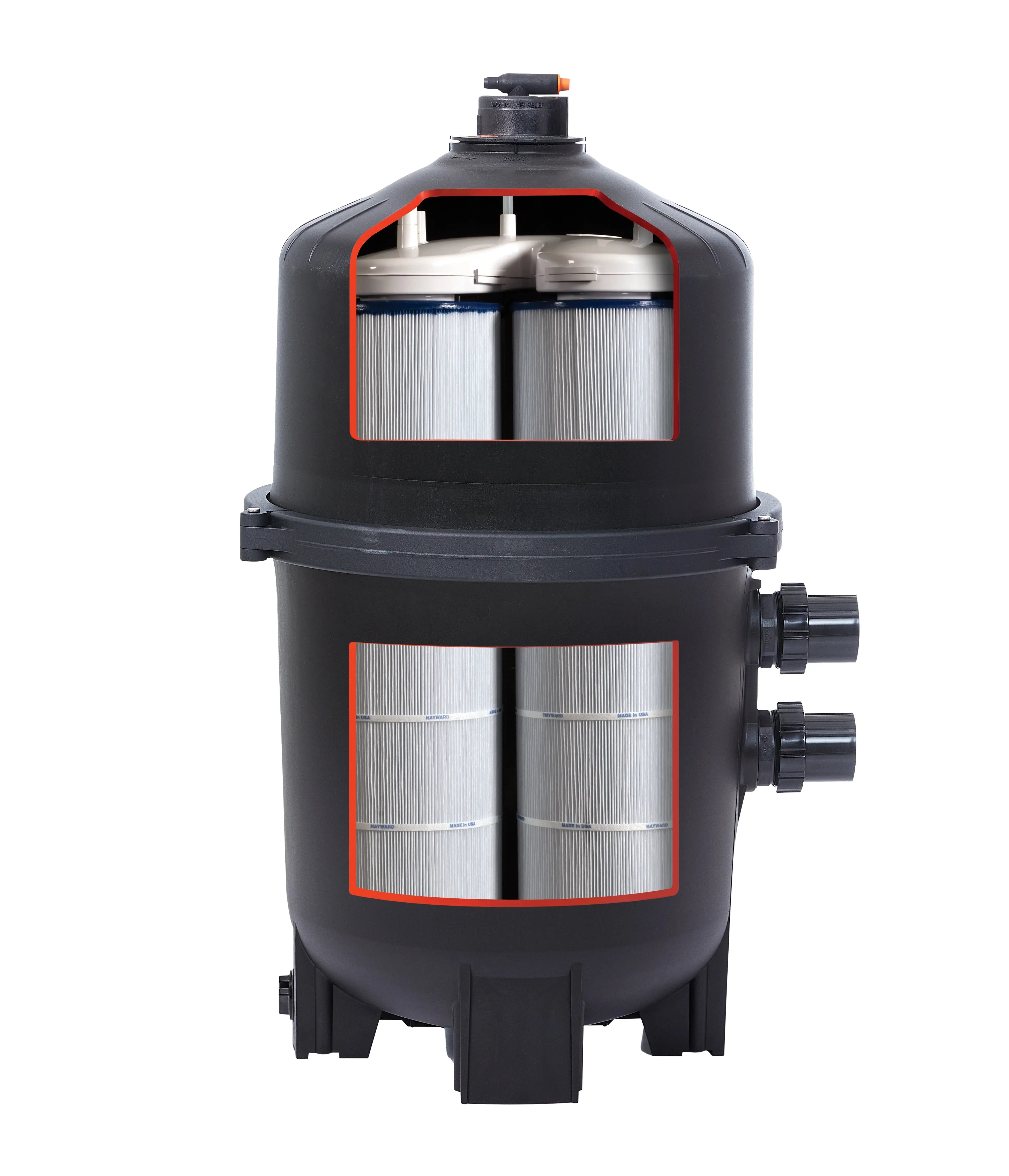 Hayward 325 SQ FT SwimClear 325 sq ft Multi-Element Cartridge Pool Filter – High-Efficiency, No Backwashing