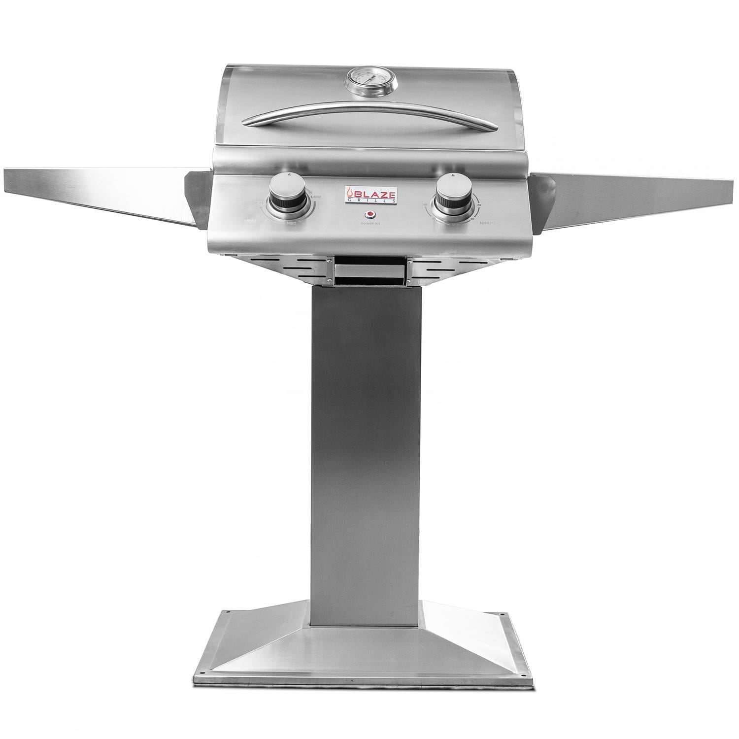 Blaze 21-Inch 1500 Watt Electric Grill On Pedestal With Side Shelves (AP2-ELEC-21)