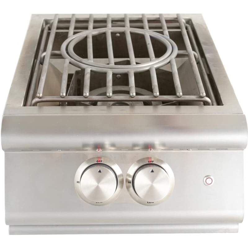 Blaze Premium LTE Built-In High Performance Power Burner W/ Wok Ring & Stainless Steel Lid (BLZ-PBLTE-NG)