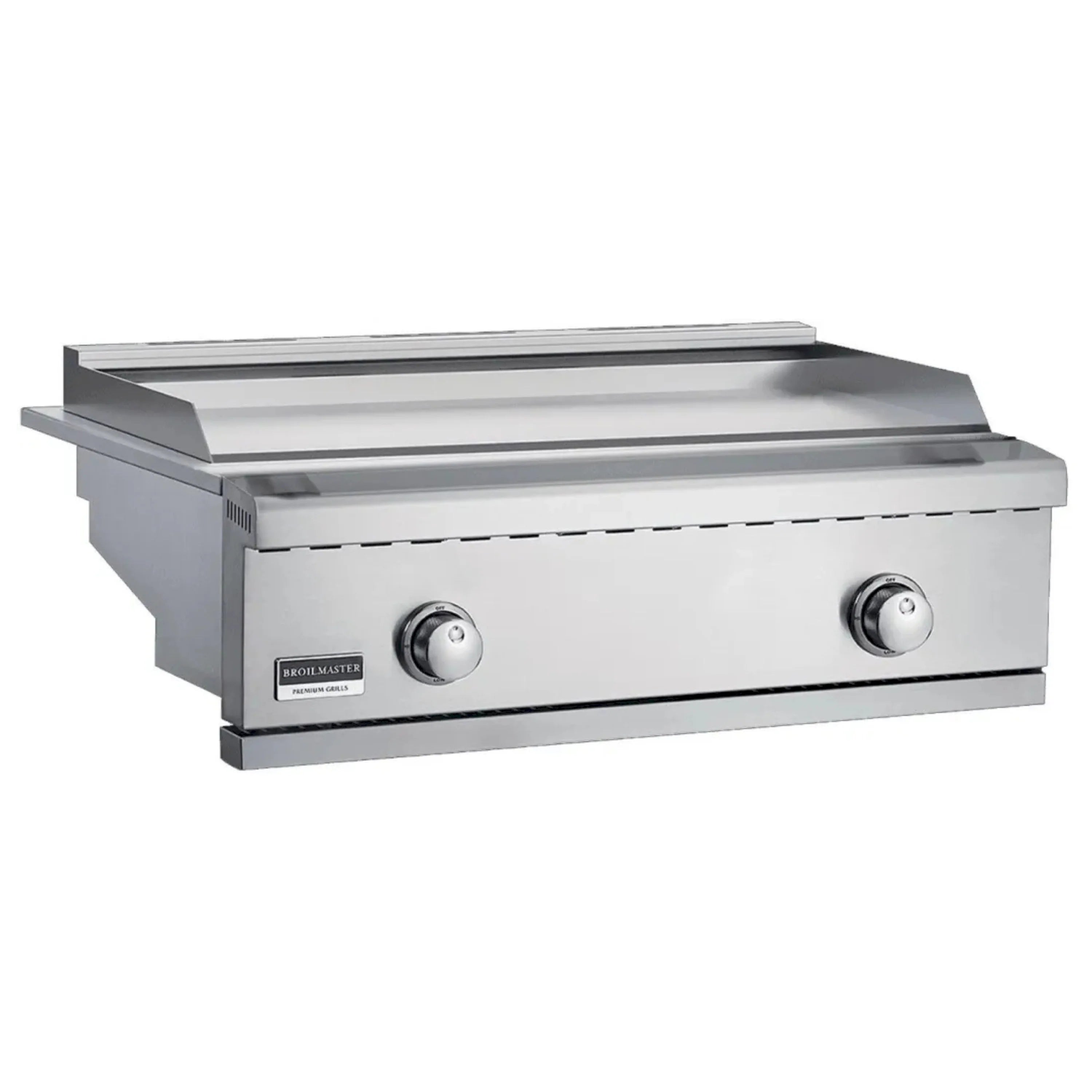 Broilmaster B-Series 32-Inch 2-Burner Premium Propane Gas Griddle and Grill Cart in Stainless Steel