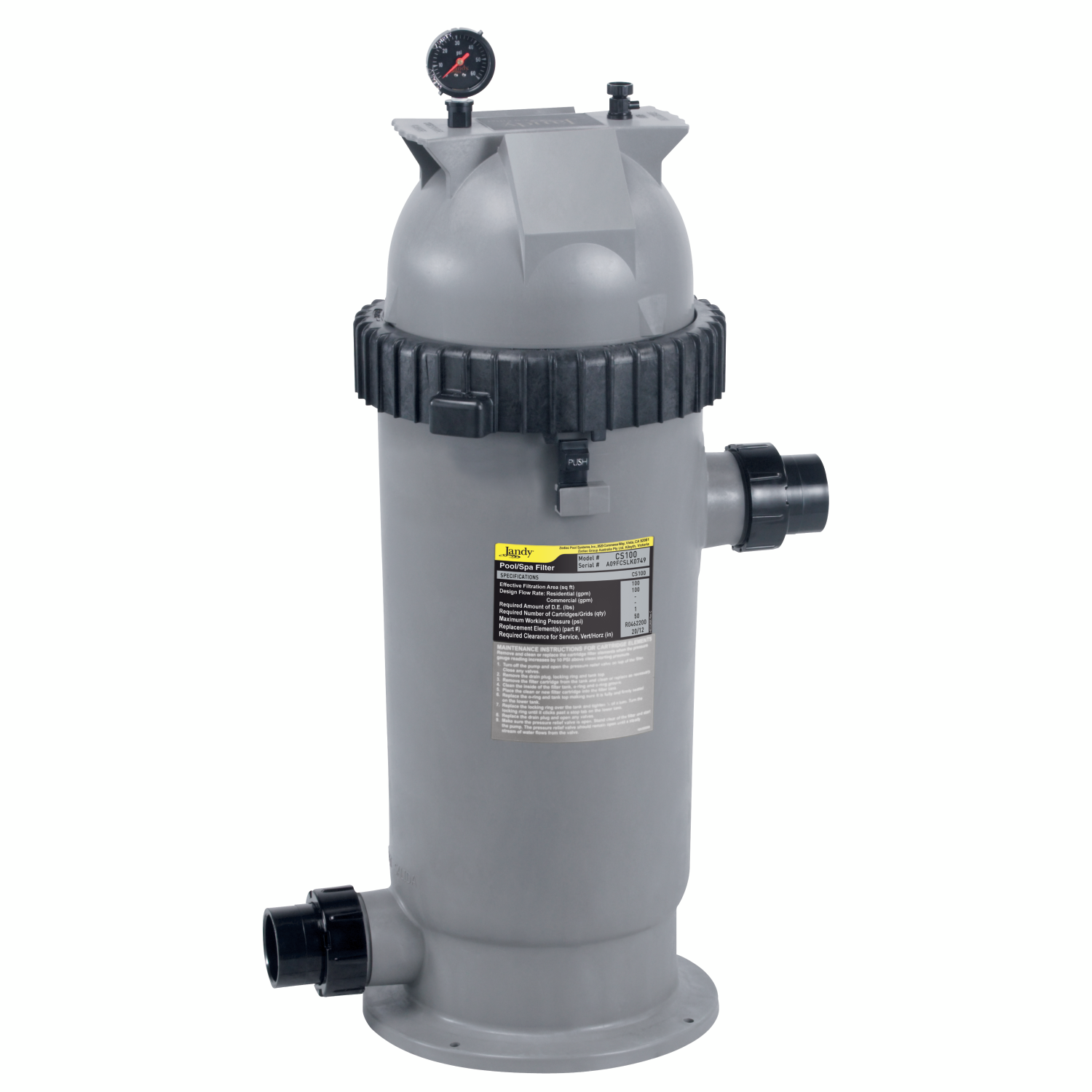 Jandy | CS200 | 200Sq. Ft. CS Series Cartridge Filters