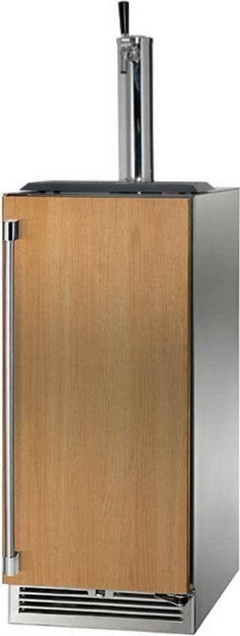 Perlick 15-Inch Signature Series Outdoor Beer Dispenser with Draft Arm Tower, Panel Ready (HP15TO-4-2L-1 & HP15TO-4-2R-1)
