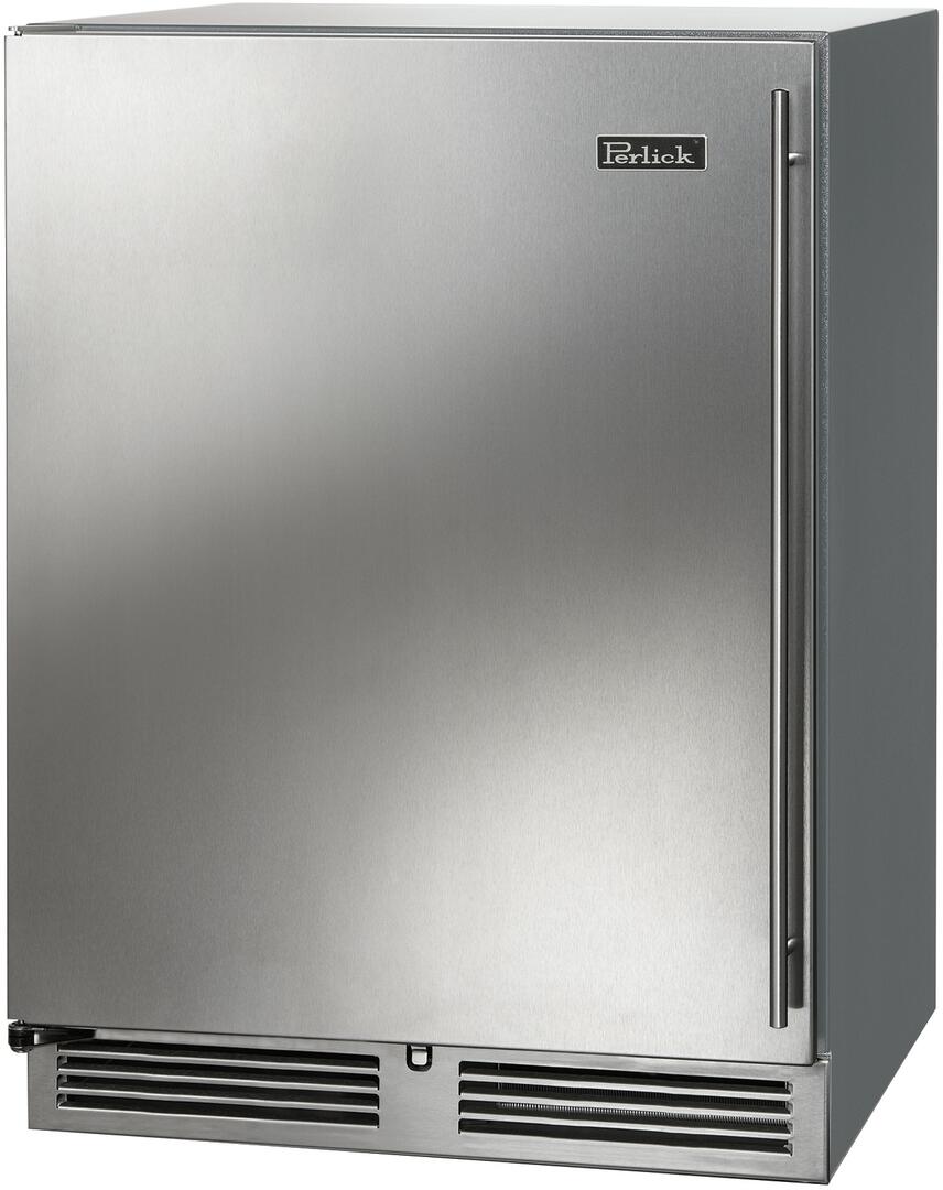 Perlick C Series 24-Inch Outdoor Built-In Counter Depth Compact Refrigerator with 5.2 cu. ft. Capacity in Stainless Steel (HC24RO-4-1L & HC24RO-4-1R)