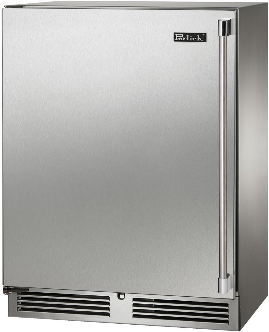 Perlick Signature Series 24-Inch Outdoor 3.1 cu. ft. Capacity Built-In Beverage Center with 3.1 cu. ft. Capacity in Stainless Steel (HH24BO-4-1L & HH24BO-4-1R)