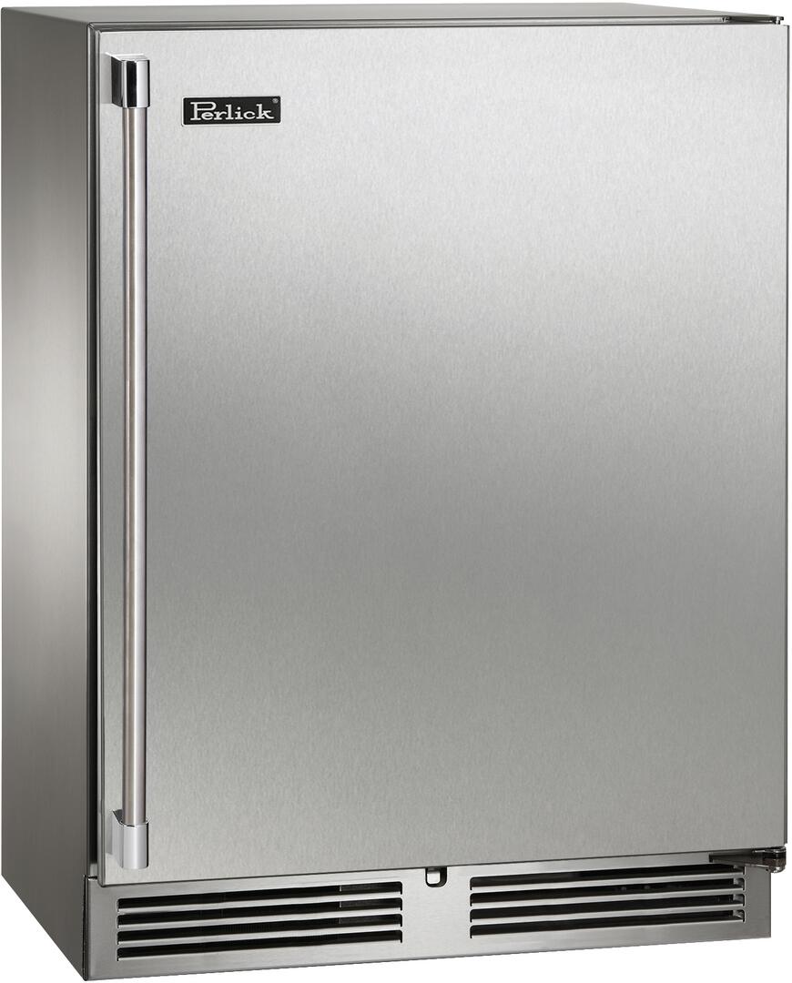 Perlick Signature Series 24-Inch Outdoor 3.1 cu. ft. Capacity Built-In Beverage Center with 3.1 cu. ft. Capacity in Stainless Steel (HH24BO-4-1L & HH24BO-4-1R)