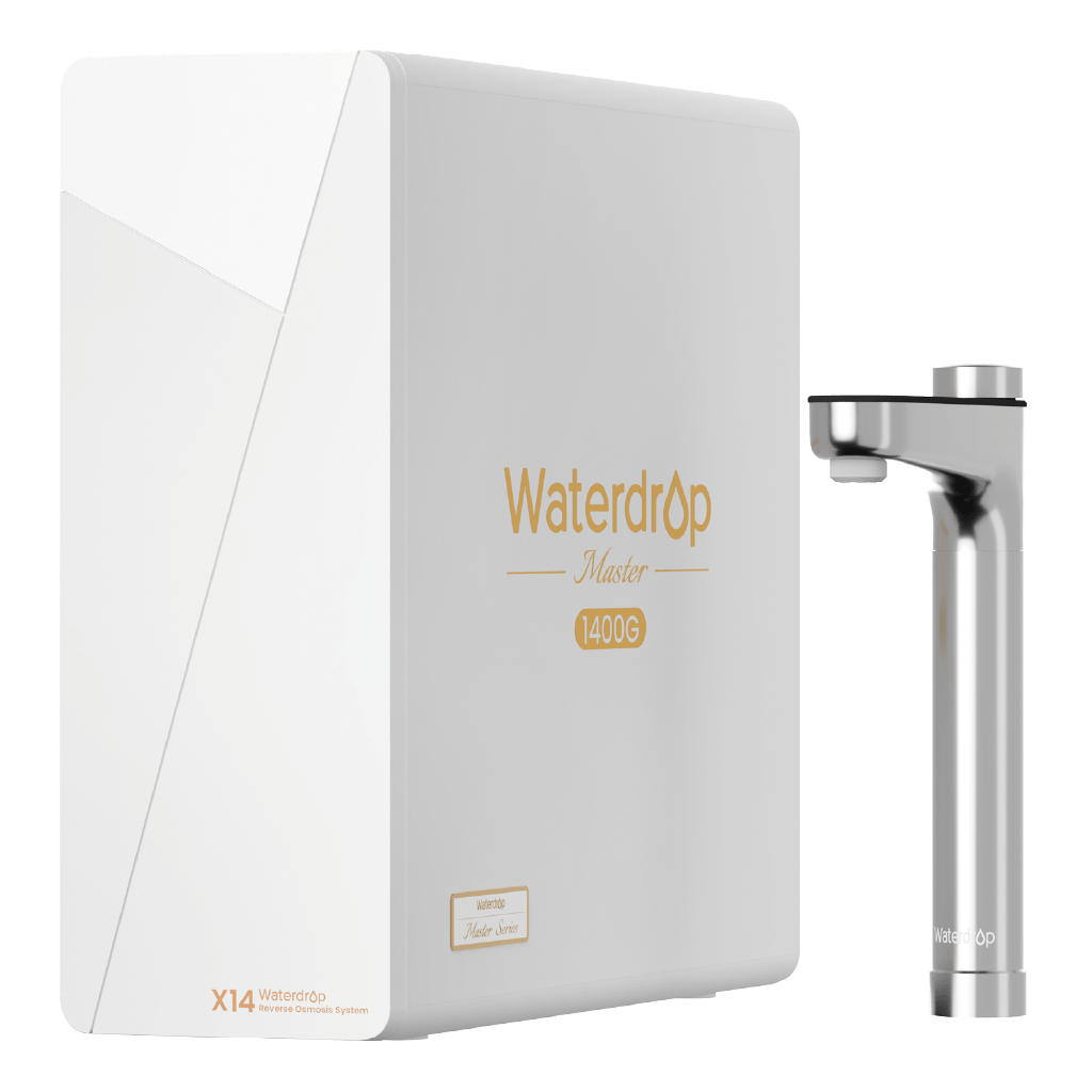 Waterdrop Master X14 Undersink Reverse Osmosis System - Remineralized and Alkaline Water Purifier, Advanced 11-stage RO Filtration Reduces TDS, Chlorine, Fluoride, Arsenic, With Smart Digital Faucet