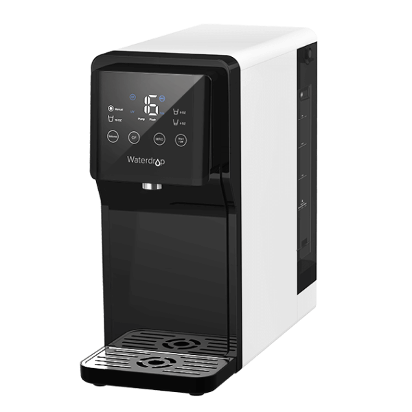 Waterdrop Countertop Reverse Osmosis System, 4 Stage Reverse Osmosis Water Filter Countertop, 3:1 Pure to Drain, Reduce PFAS, No Installation Required (WD-N1-W)