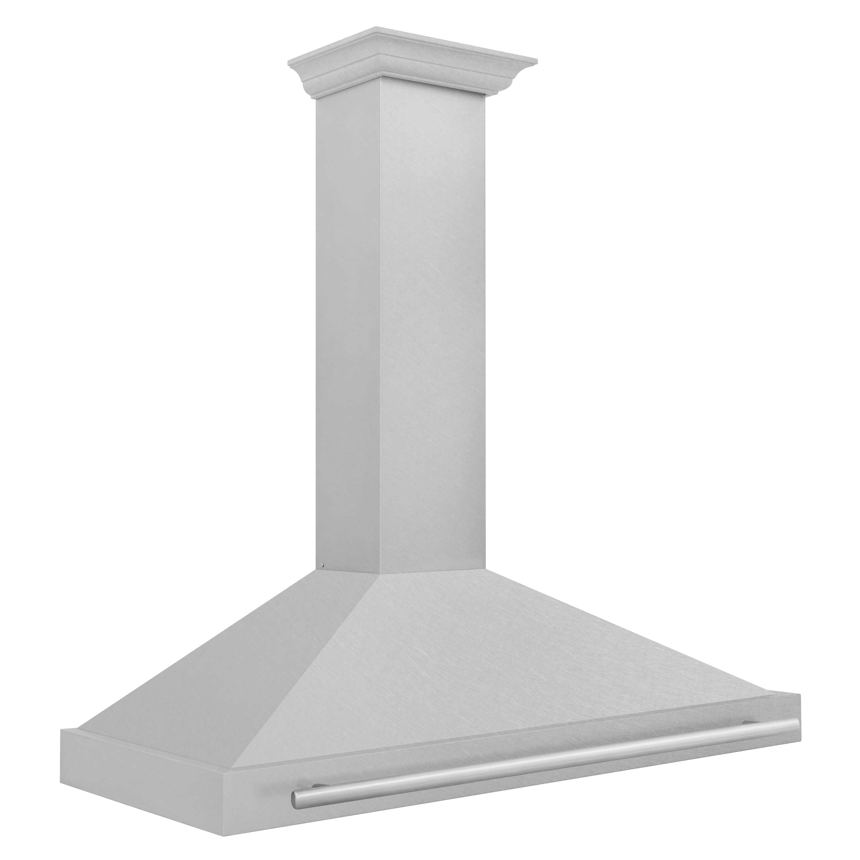 ZLINE 48-Inch Wall Mounted Range Hood in Satin Stainless Steel with Stainless Steel Handle (KB4SNX-48)