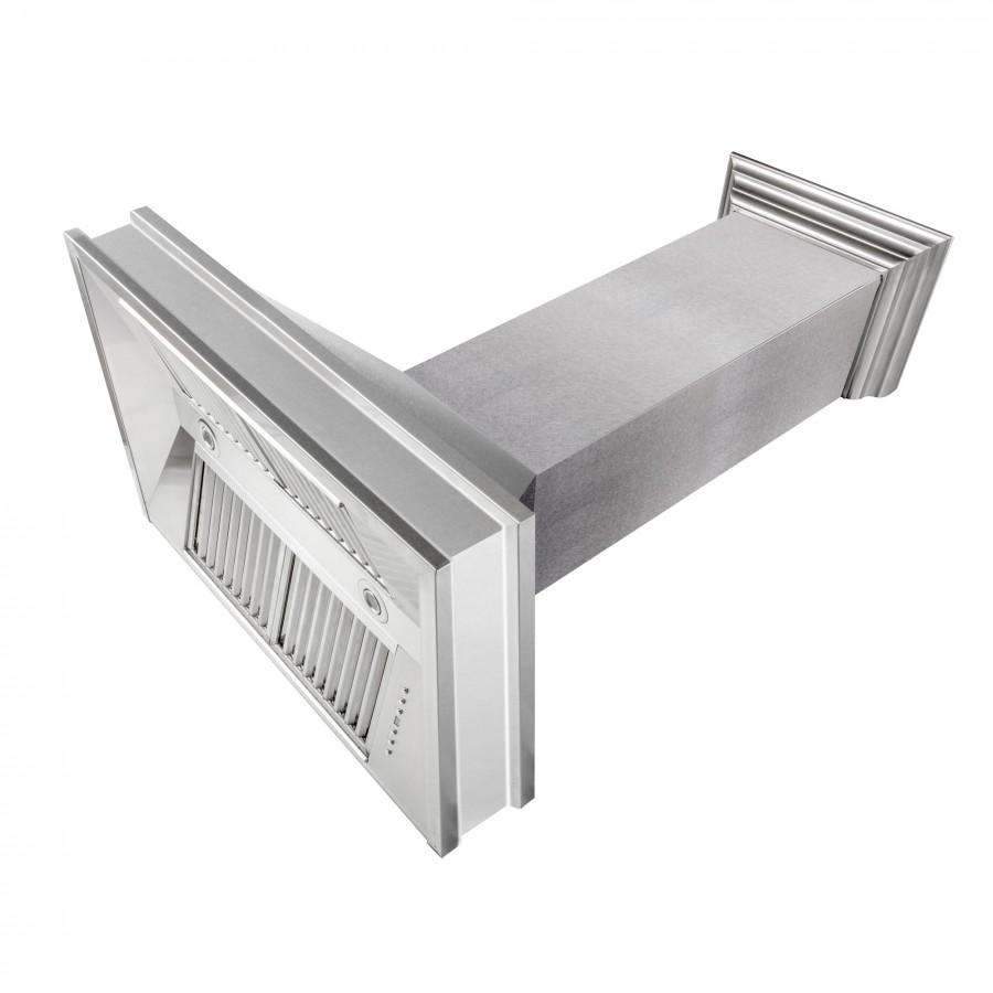 ZLINE 30-Inch Designer Series Satin Stainless Steel Wall Mount Range Hood (8656S-30)