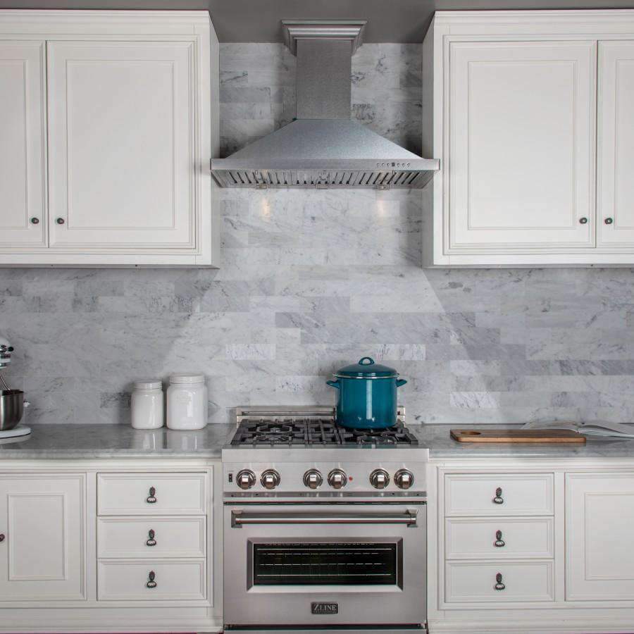 ZLINE 36-Inch Satin Stainless Steel Wall Mount Range Hood (8KBS-36)