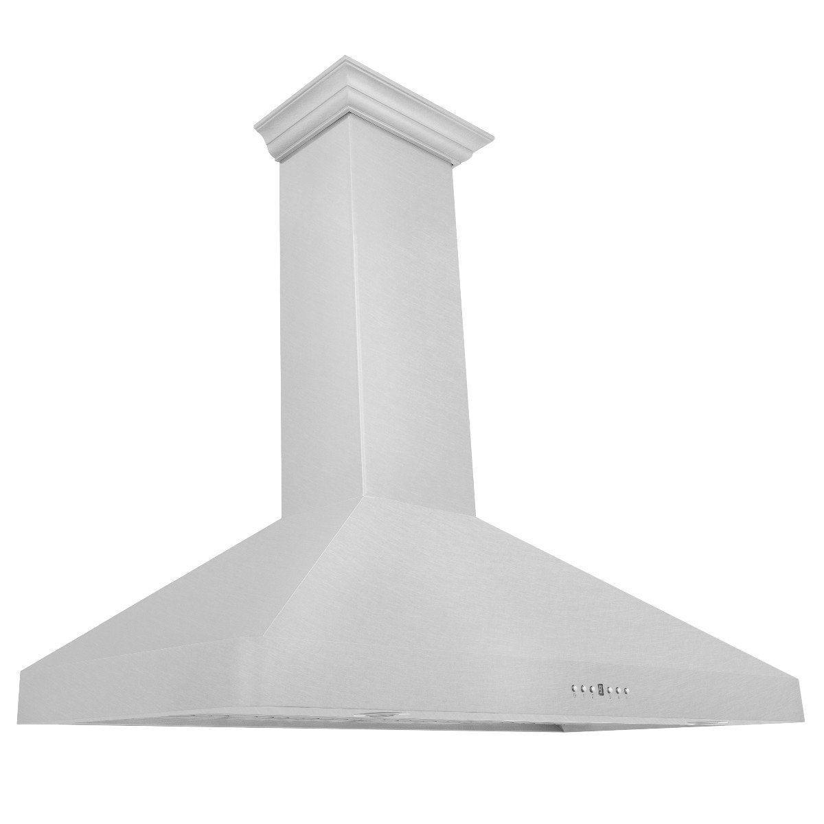 ZLINE 48-Inch Wall Mount Range Hood with Crown Molding in Satin Stainless Steel (8KF2S-48)